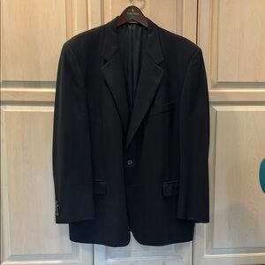 Joseph Abboud Black Sport Coat Wool Blend Notch Lapel